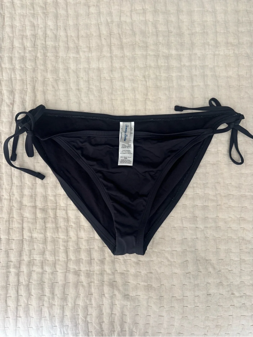 Tommy Bahama Pearl Black Triangle Bikini Set Size Medium M Pre-owned